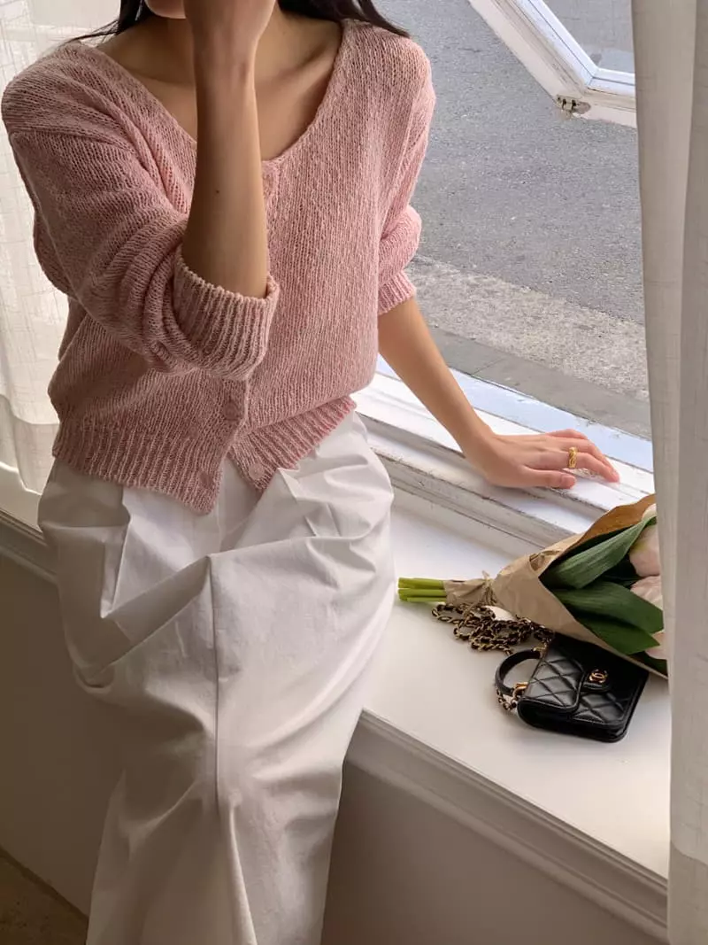 Osense - Korean Women Fashion - #momslook - Pure Knit Cardigan - 9
