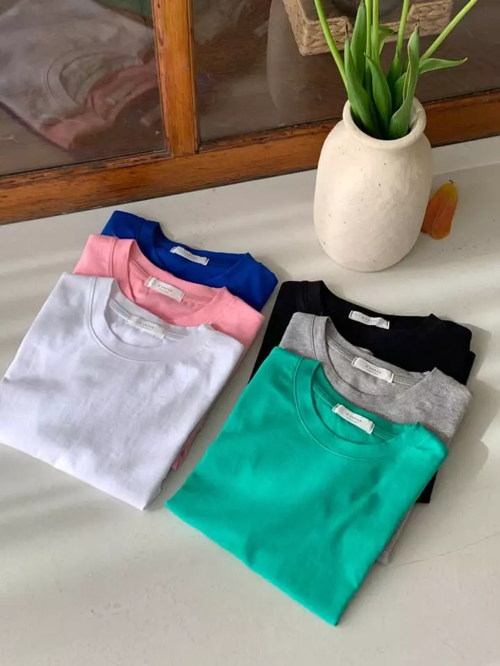 Osense - Korean Women Fashion - #momslook - Palet Crop Tee - 12