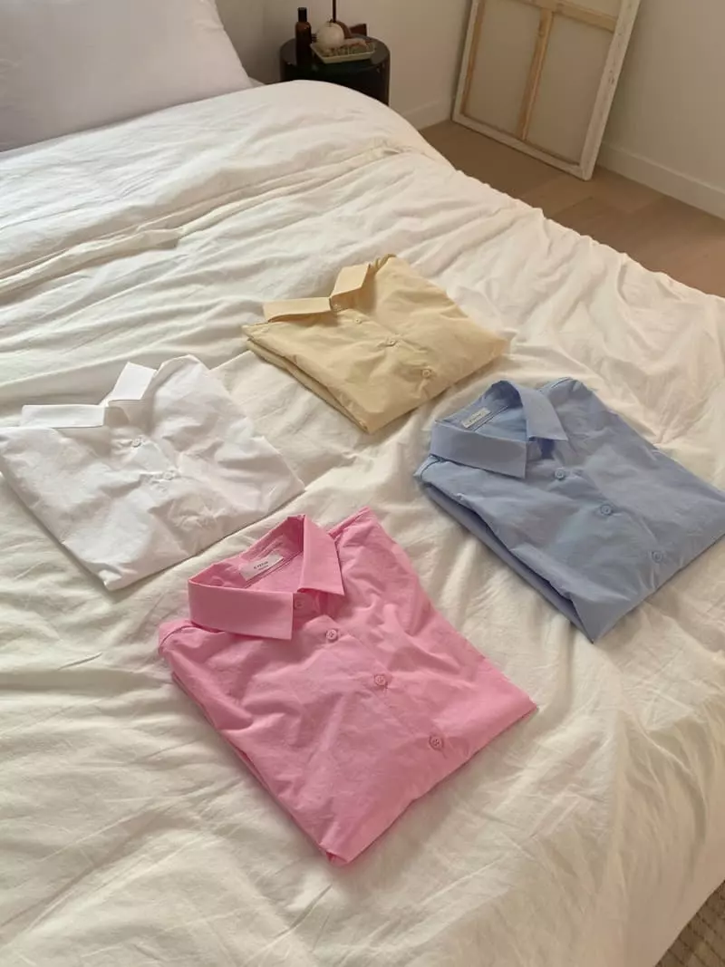 Osense - Korean Women Fashion - #restrostyle - Jenny Puff Short Blouse - 2