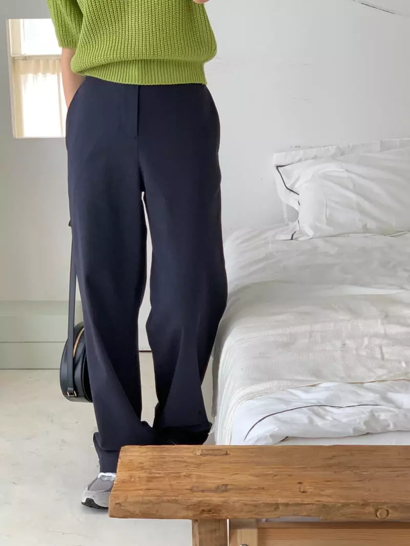 Osense - Korean Women Fashion - #womensfashion - Latte High Waist Pants - 5
