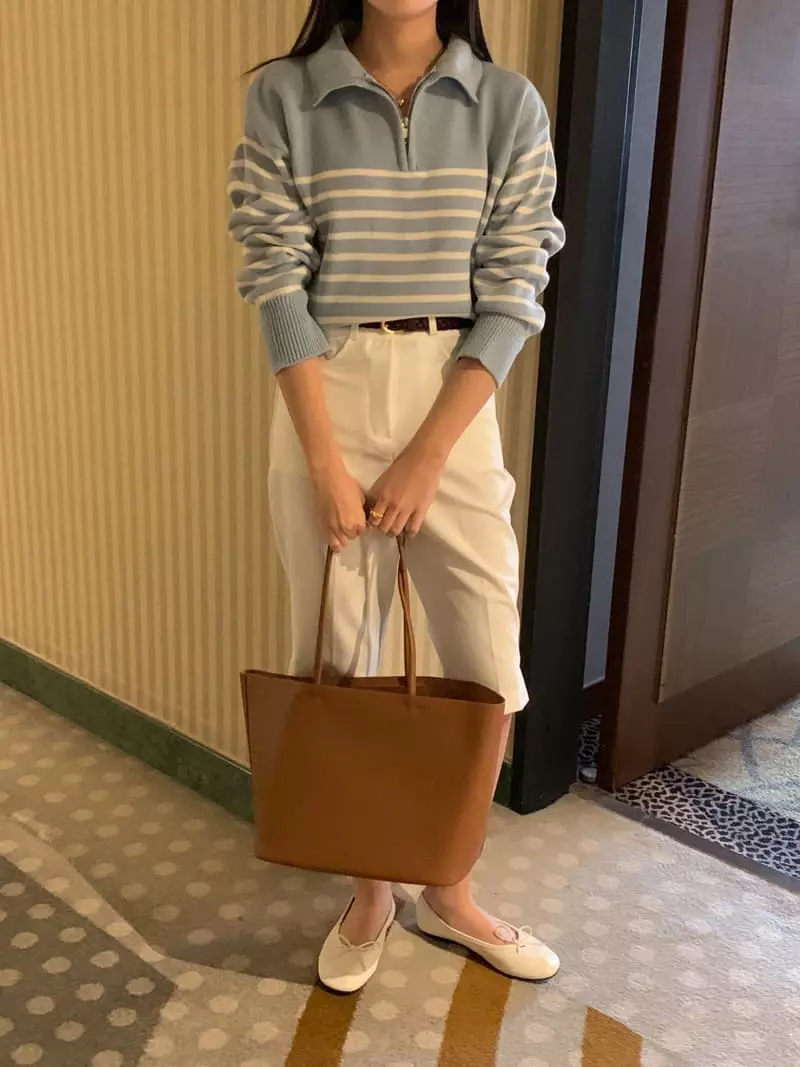 Osense - Korean Women Fashion - #momslook - 7 Bicker Slacks Pants - 4