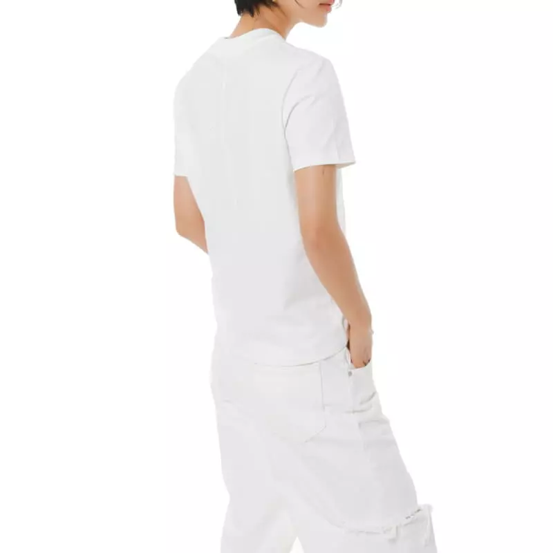 Paper Moon - Korean Women Fashion - #womensfashion - Crew Neck Round Slim Tee - 4
