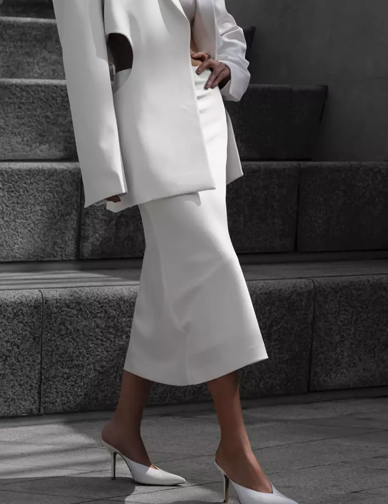 Paper Moon - Korean Women Fashion - #momslook - Square Shoulder Detail Jacket - 6