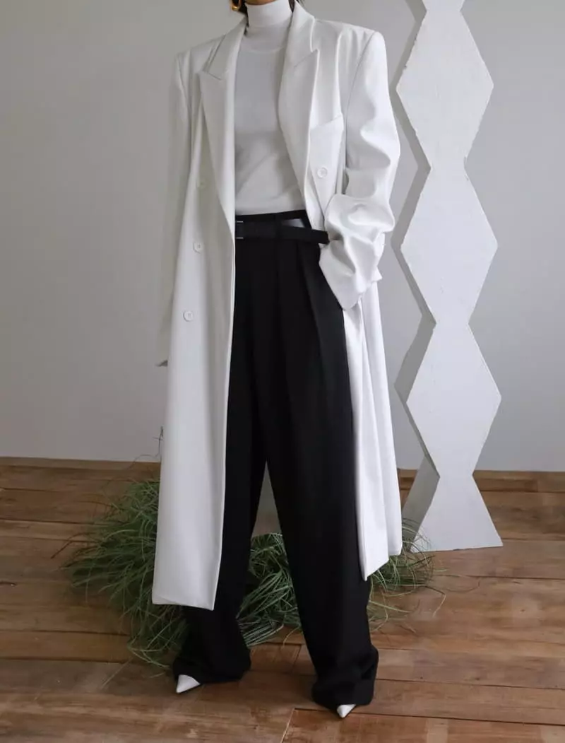 Paper Moon - Korean Women Fashion - #womensfashion - Turtleneck Sleeveless Knit Top - 4
