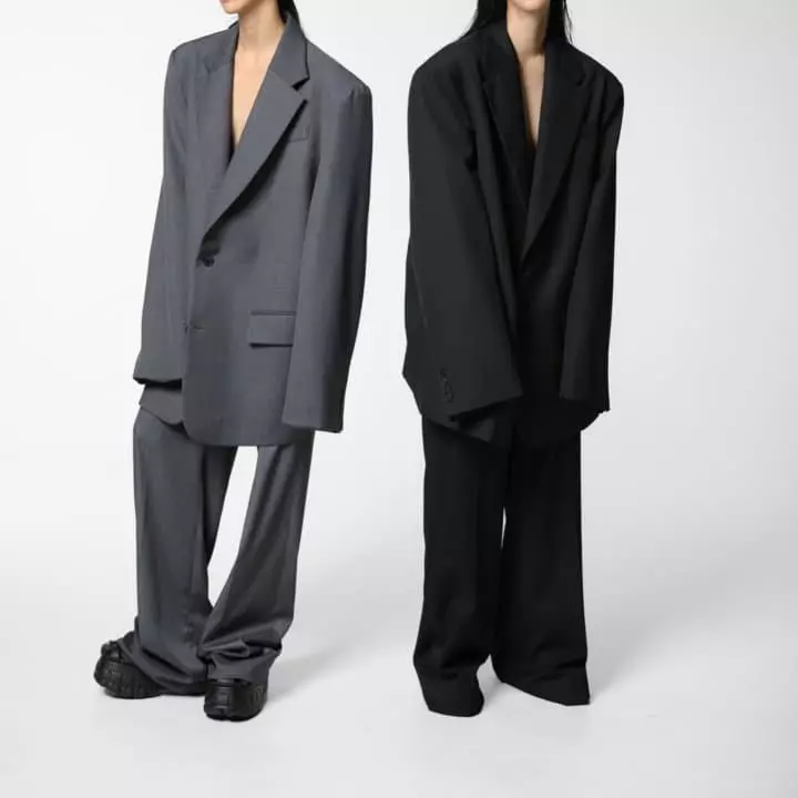 Paper Moon - Korean Women Fashion - #momslook - Maxi Oversized Single Breasted Wool Blazer - 3