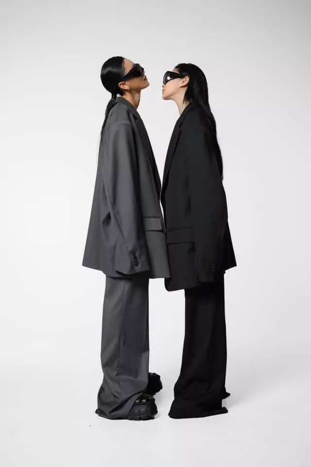 Paper Moon - Korean Women Fashion - #momslook - Maxi Oversized Single Breasted Wool Blazer - 5