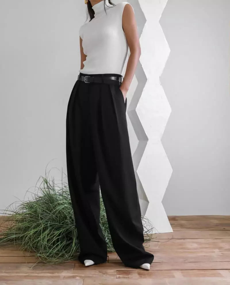 Paper Moon - Korean Women Fashion - #momslook - Turtleneck Ribbed Sleeveless Knit Top - 6