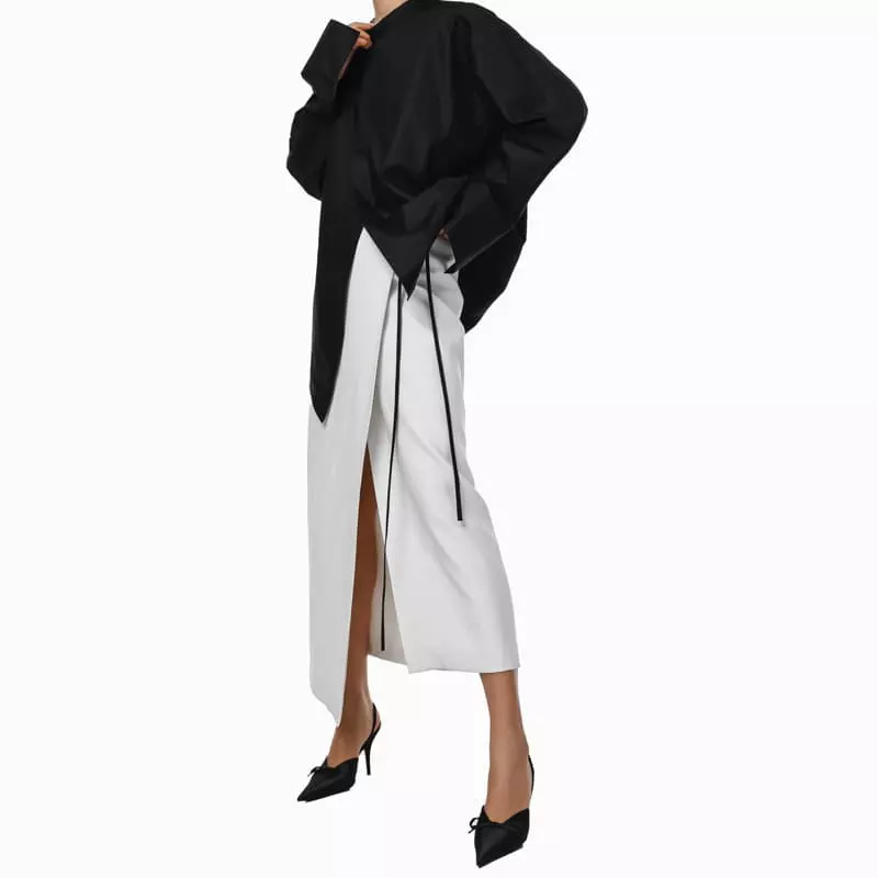 Paper Moon - Korean Women Fashion - #momslook - linen wrap pencil maxi skirt - 12