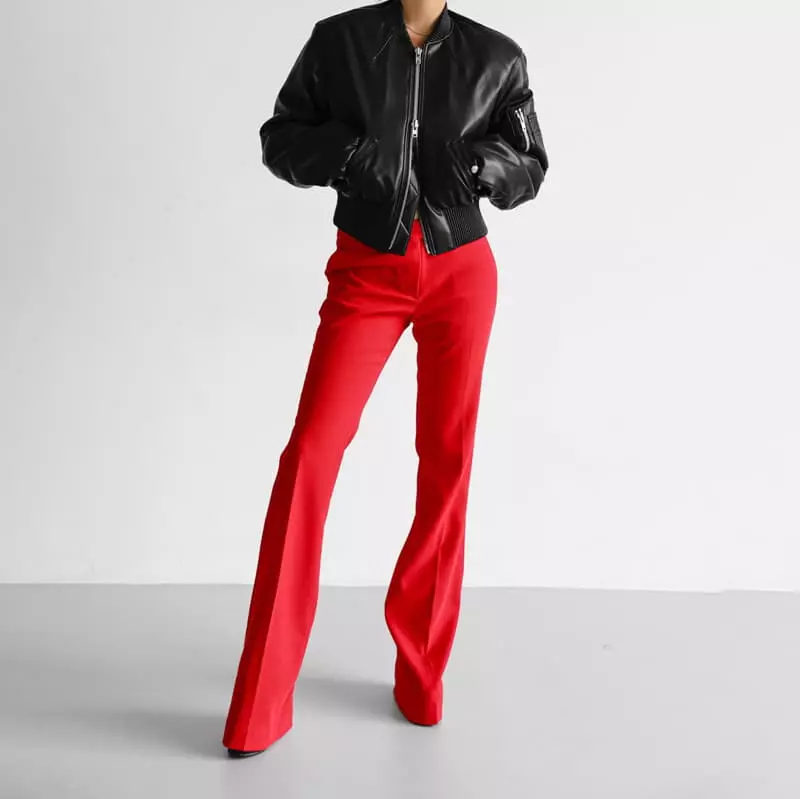 Paper Moon - Korean Women Fashion - #momslook - maxi flared boots cut tailored trousers - 10
