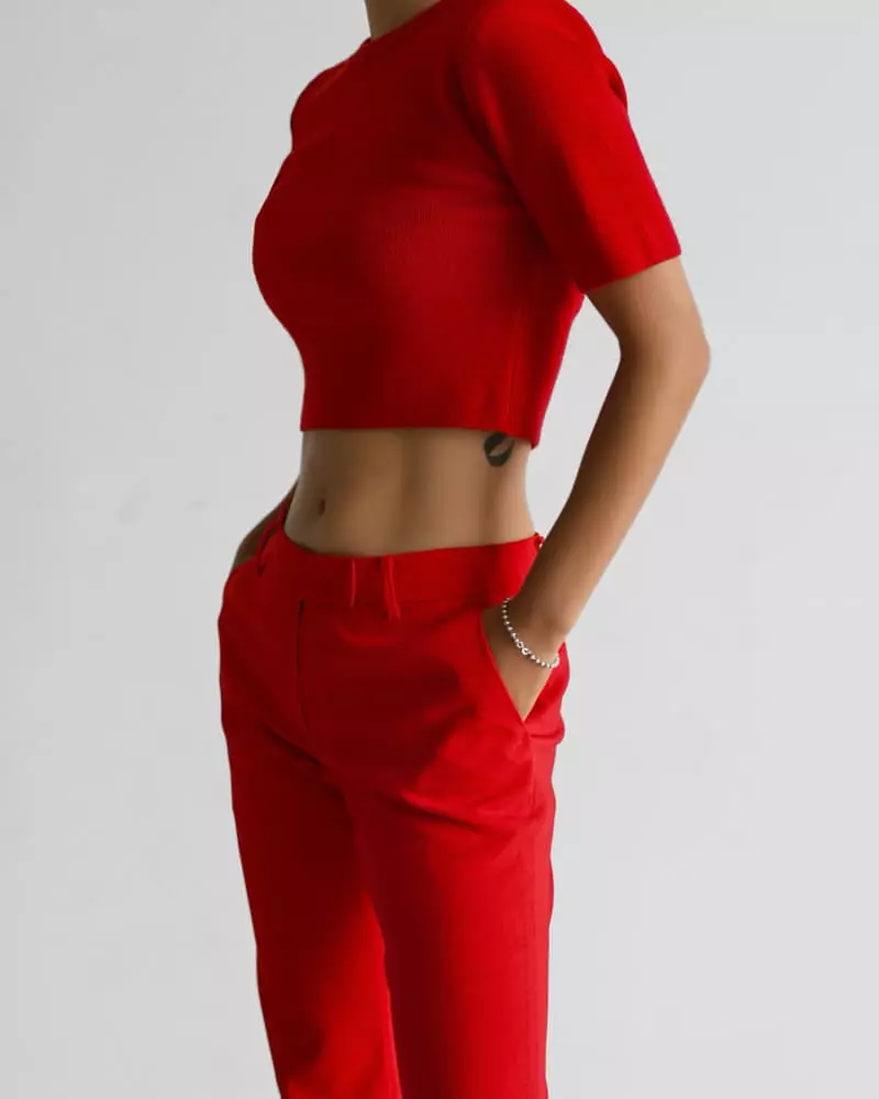 Paper Moon - Korean Women Fashion - #momslook - maxi flared boots cut tailored trousers - 12