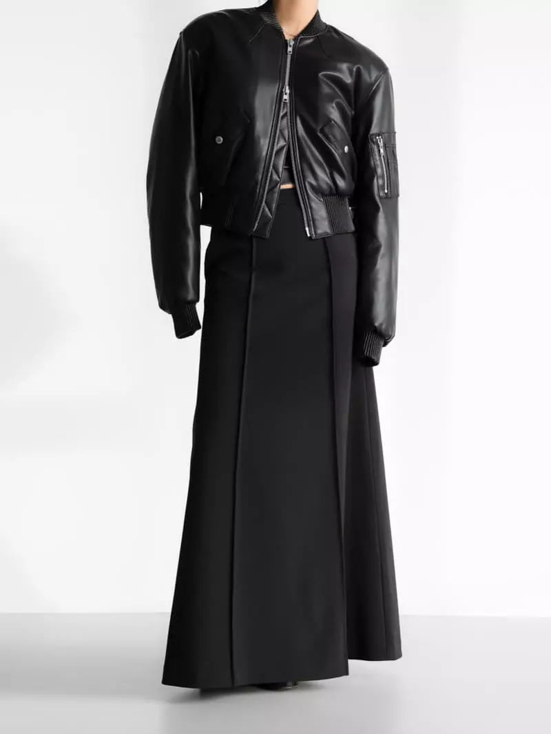 Paper Moon - Korean Women Fashion - #momslook - pin - tuck detail maxi flared skirt - 7