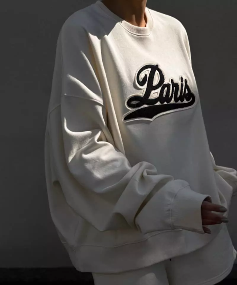 Paper Moon - Korean Women Fashion - #restrostyle - Paris boucle stitch sweatshirt - 6