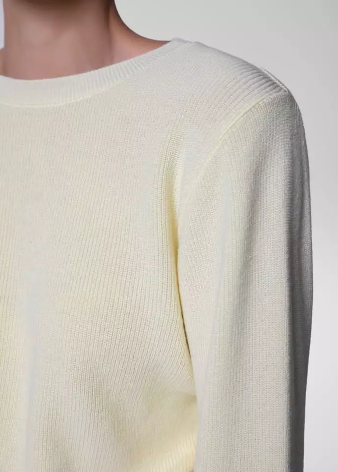 Paper Moon - Korean Women Fashion - #romanticstyle - Cotton Back Twist Drape Knit Top - 3