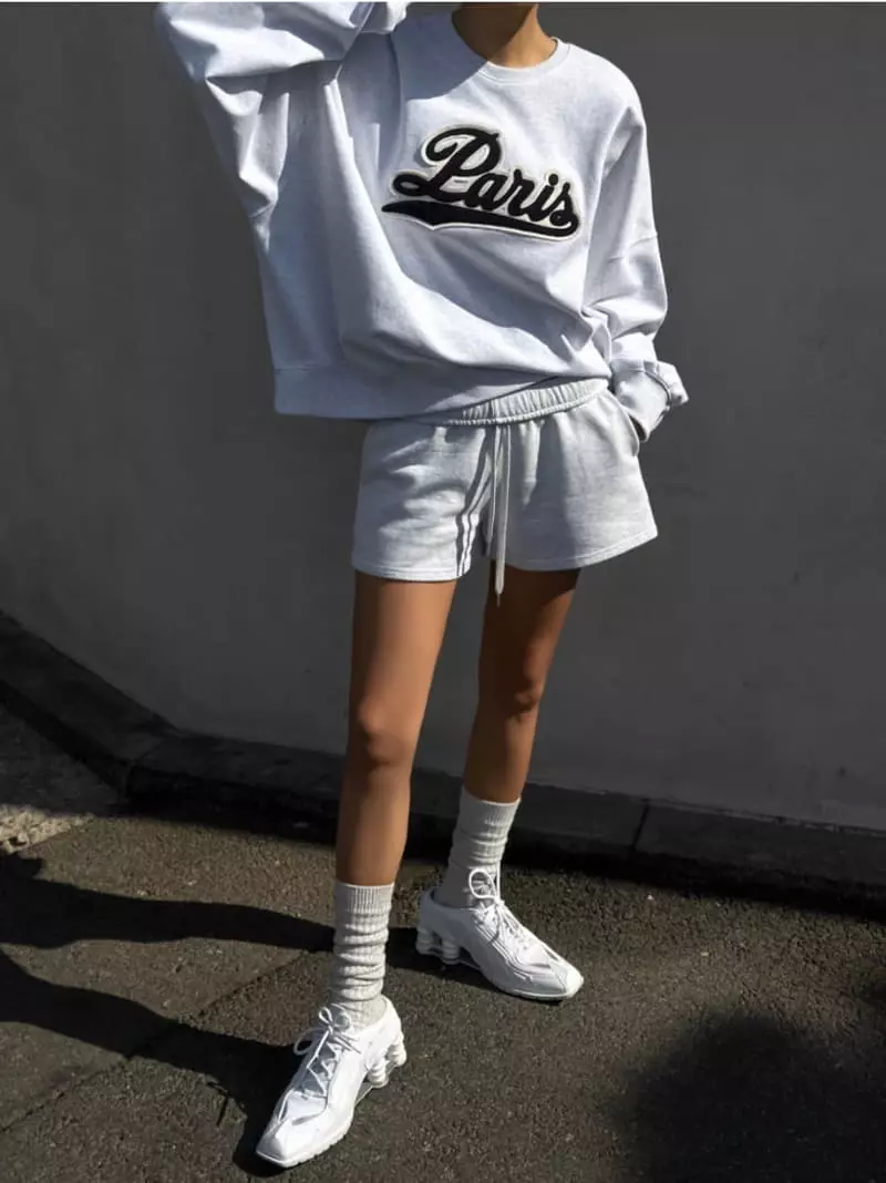 Paper Moon - Korean Women Fashion - #romanticstyle - jersey sweat shorts - 6
