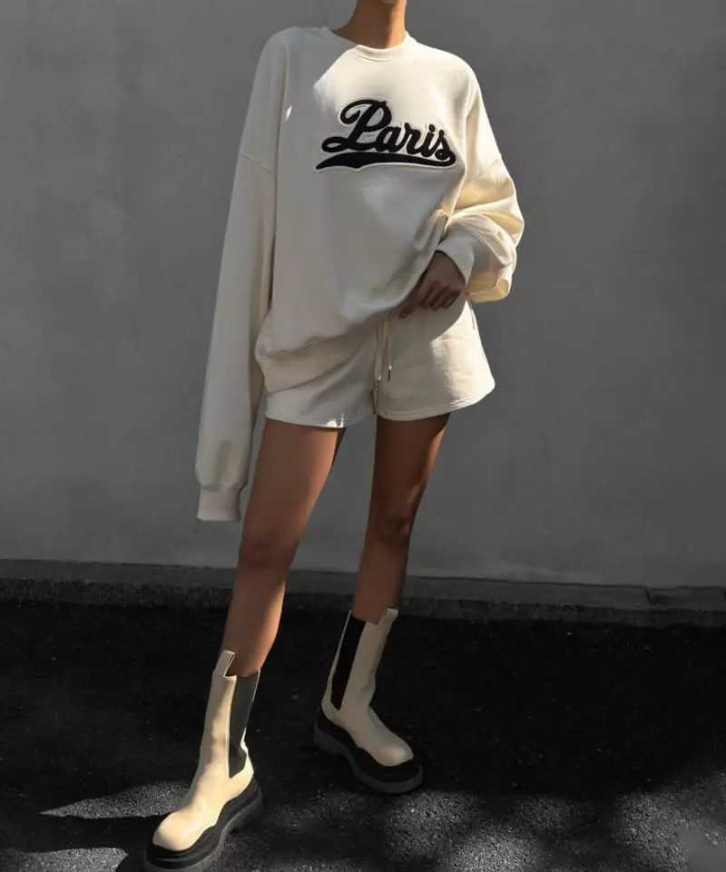 Paper Moon - Korean Women Fashion - #shopsmall - Paris boucle stitch sweatshirt - 8