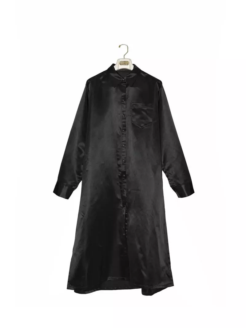 Paper Moon - Korean Women Fashion - #thatsdarling - Shiny One-piec Coat - 6