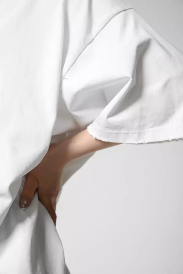 Paper Moon - Korean Women Fashion - #thelittlethings - Oversized Pigment Cutted Detail Tee  - 3