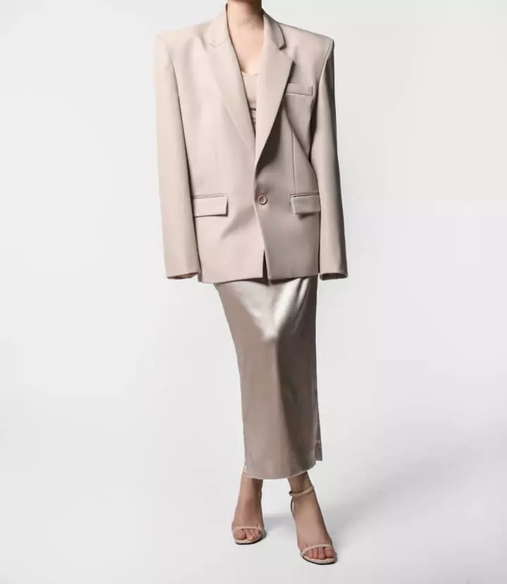 Paper Moon - Korean Women Fashion - #vintageinspired - Silky Vegan Leather Maxi Pencil Skirt - 3