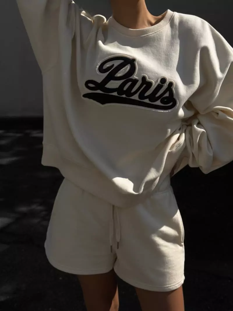 Paper Moon - Korean Women Fashion - #vintageinspired - jersey sweat shorts - 2