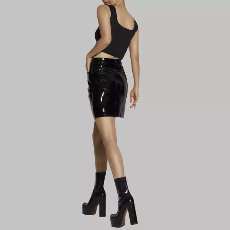 Paper Moon - Korean Women Fashion - #womensfashion - Square Neck Line Crop Tank Top - 2
