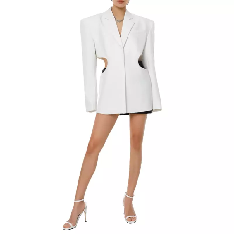 Paper Moon - Korean Women Fashion - #womensfashion - Square Shoulder Detail Jacket