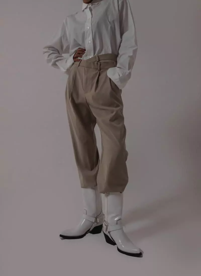 Paper Moon - Korean Women Fashion - #womensfashion - Unbalance Pintuck Pants - 8