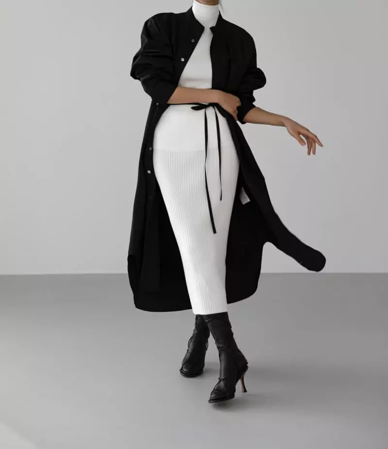 Paper Moon - Korean Women Fashion - #womensfashion - Turtleneck Sleeveless Knit Top - 11