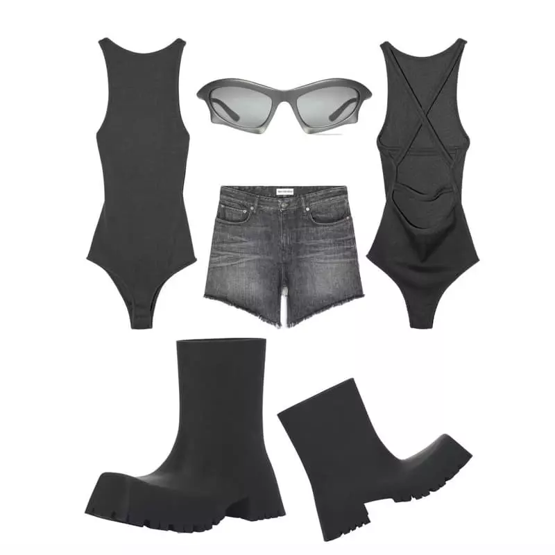 Paper Moon - Korean Women Fashion - #womensfashion - Back Strap Detail Rib Bodysuit - 9