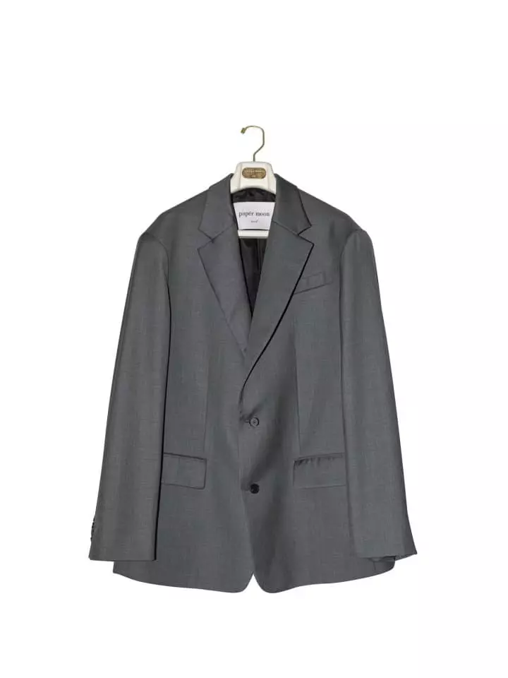 Paper Moon - Korean Women Fashion - #womensfashion - Maxi Oversized Single Breasted Wool Blazer - 6