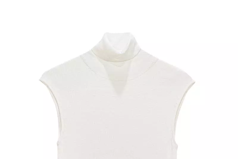Paper Moon - Korean Women Fashion - #womensfashion - Turtleneck Ribbed Sleeveless Knit Top - 9
