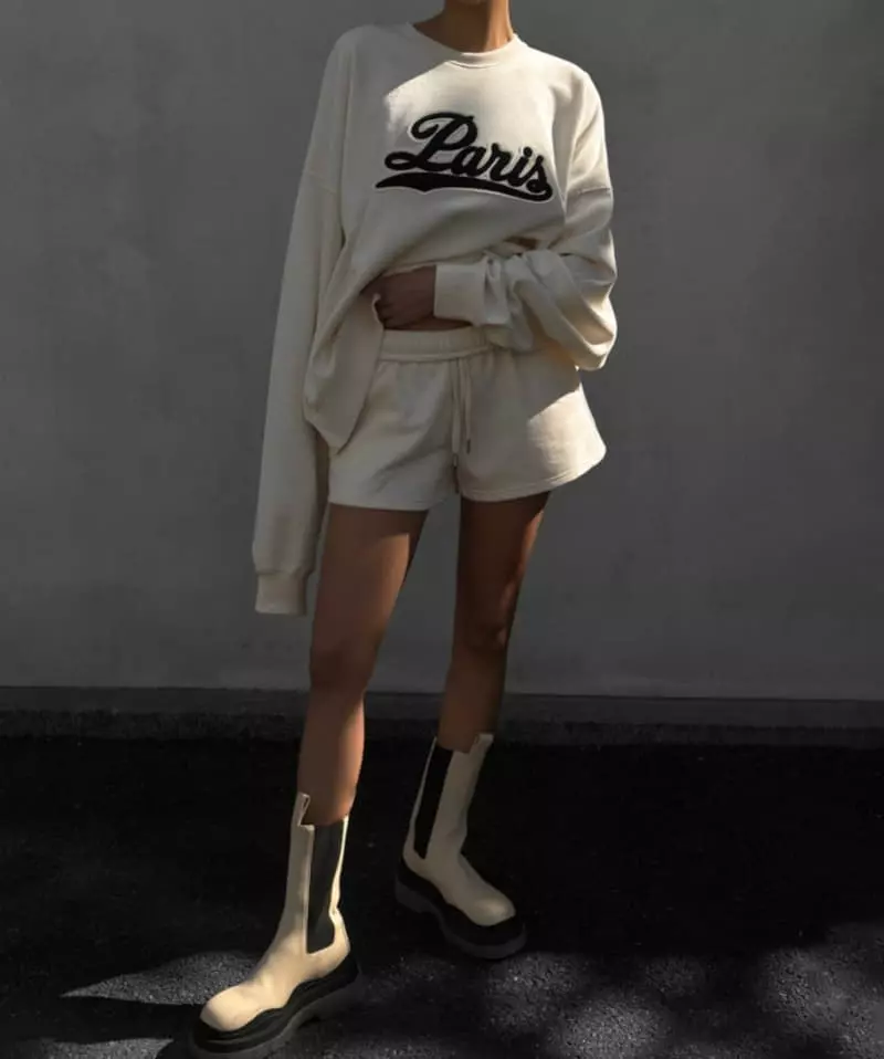 Paper Moon - Korean Women Fashion - #womensfashion - jersey sweat shorts