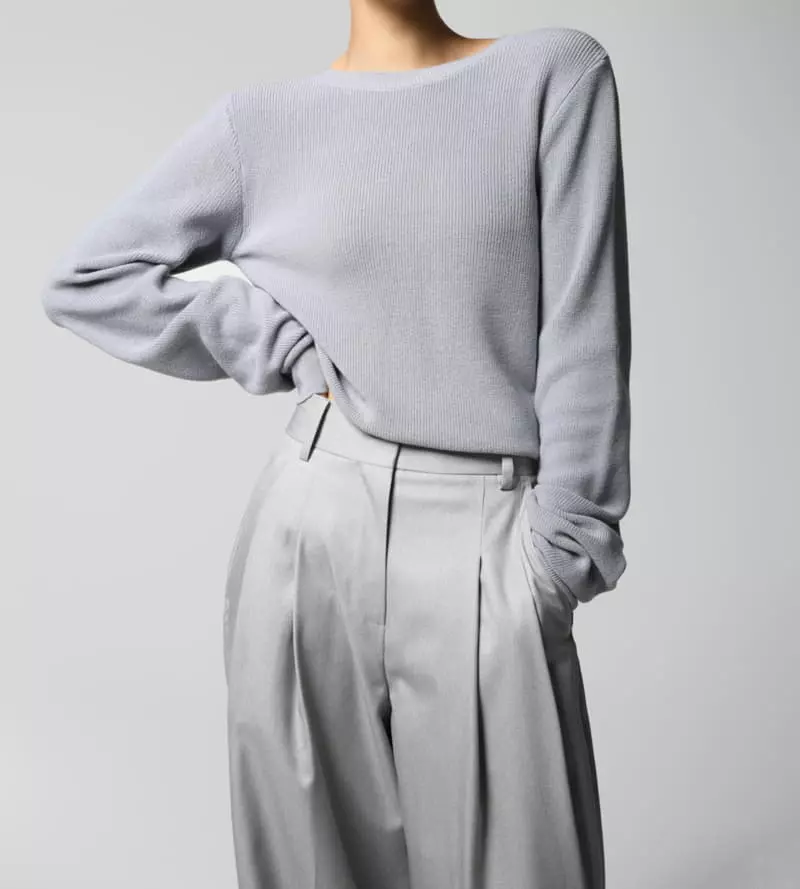 Paper Moon - Korean Women Fashion - #womensfashion - cotton back twist drape knit top - 12