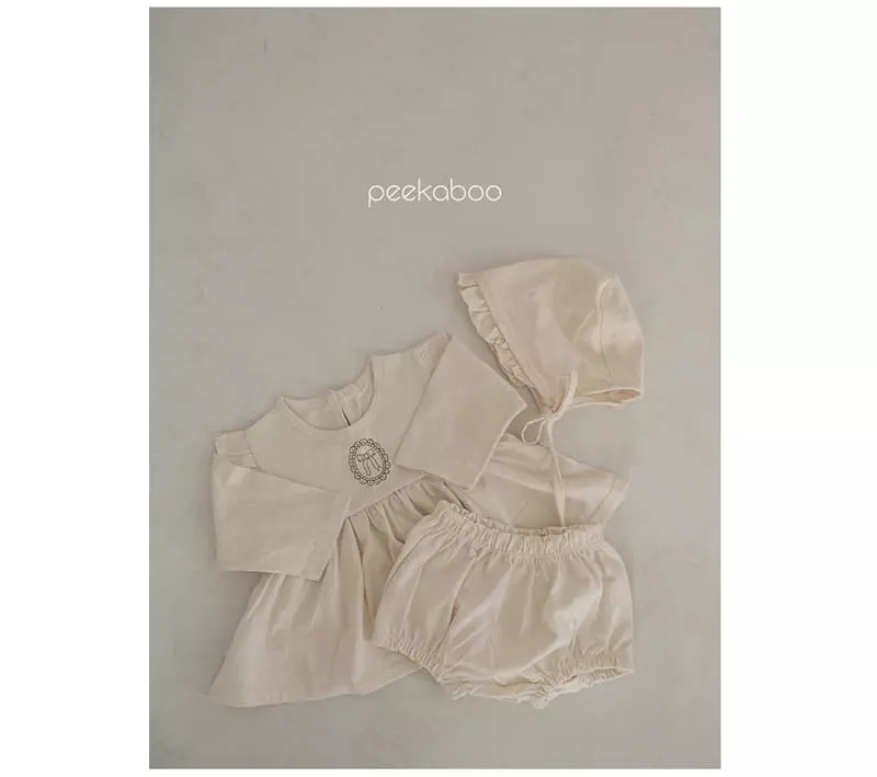 Peekaboo - Korean Baby Fashion - #babyootd - Grace Baby Bloomer Set - 6
