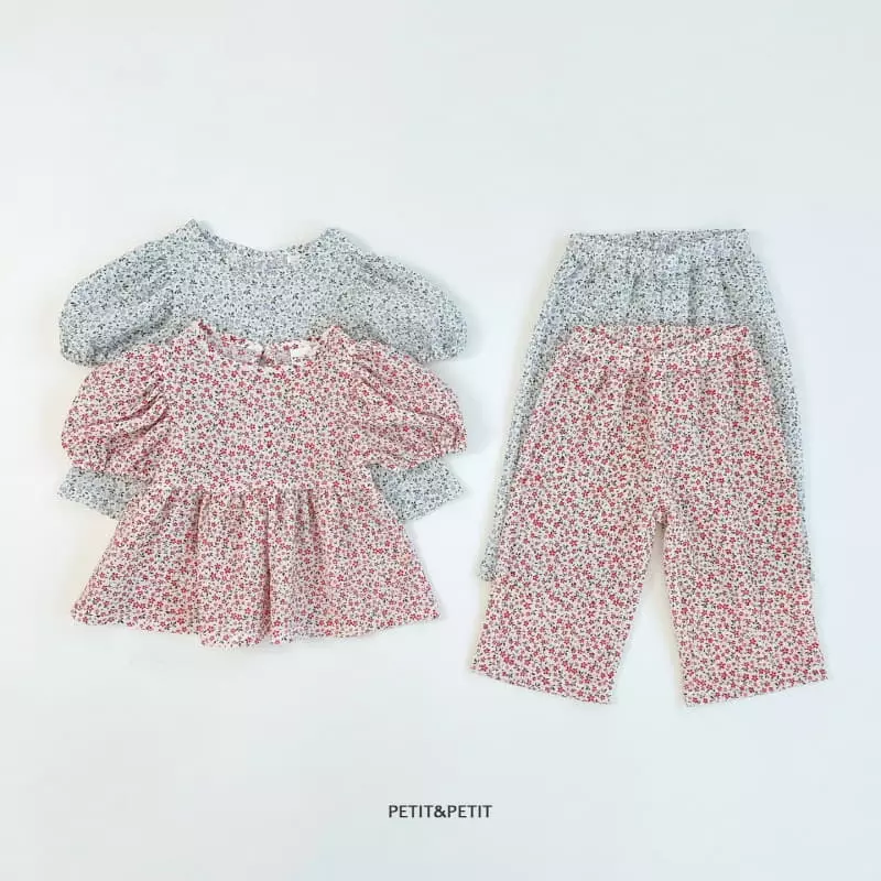 Petit & Petit - Korean Children Fashion - #childofig - Daisy Top Bottom Set - 7
