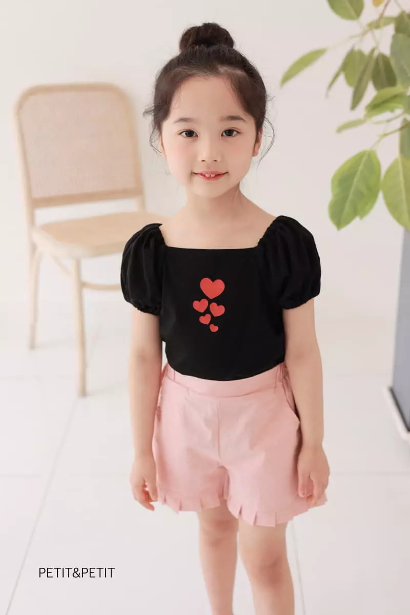 Petit & Petit - Korean Children Fashion - #designkidswear - heart Square Tee - 7