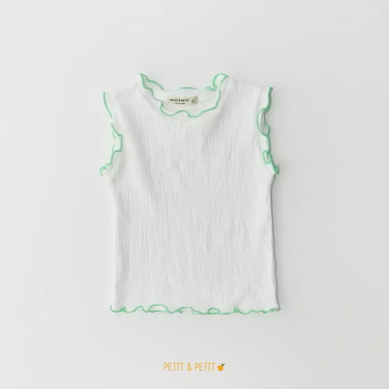 Petit & Petit - Korean Children Fashion - #kidzfashiontrend - Color Terry Sleeveless Tee - 3