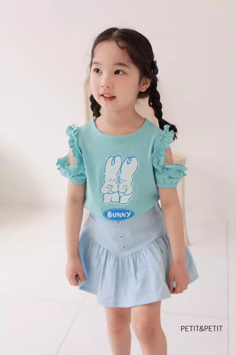 Petit & Petit - Korean Children Fashion - #prettylittlegirls - Button Denim Skirt - 9