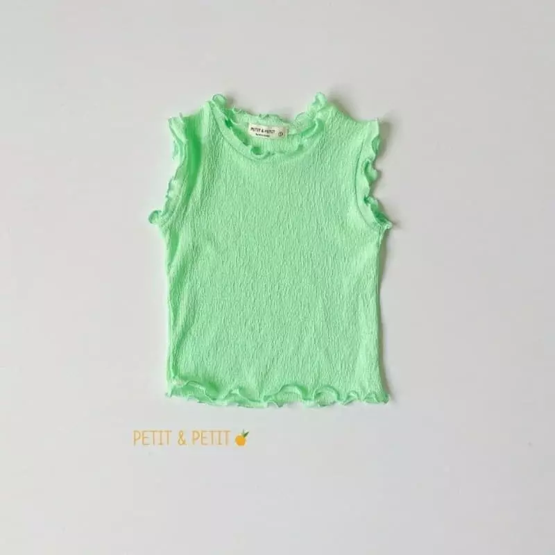 Petit & Petit - Korean Children Fashion - #prettylittlegirls - Terry Sleeveless Tee