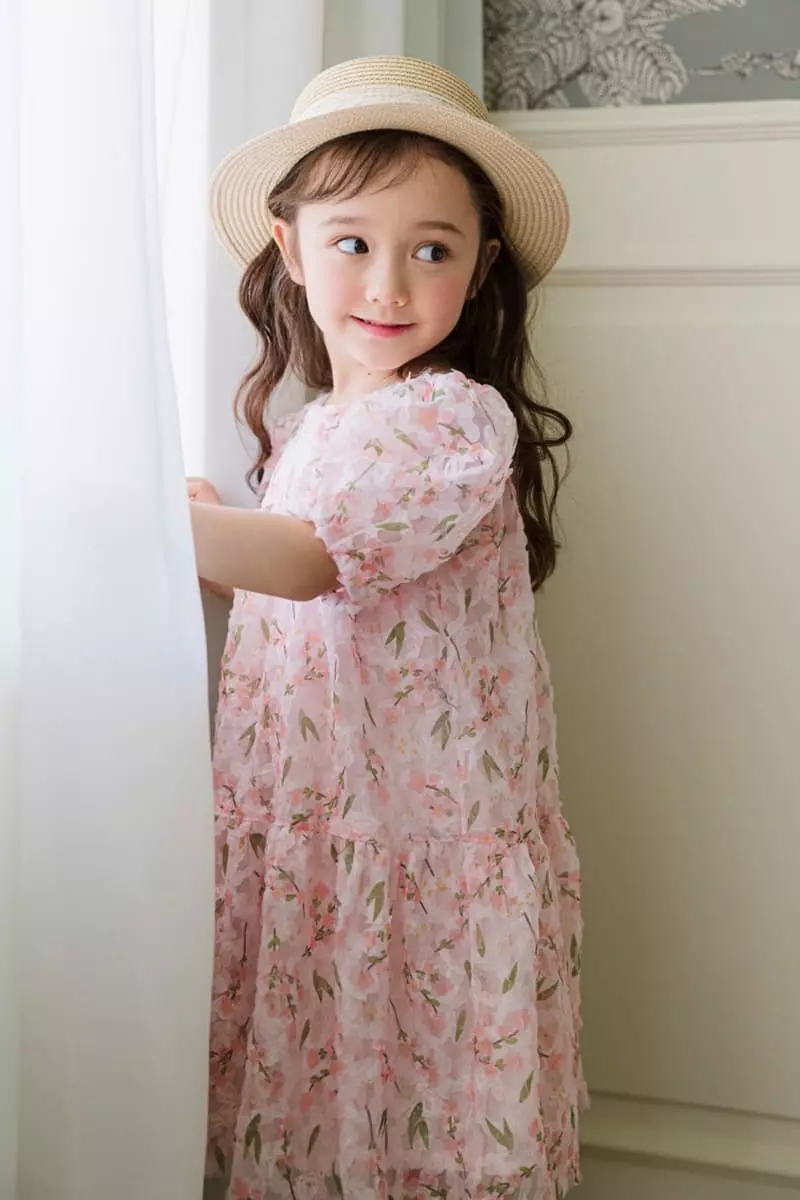 Pink Berry - Korean Children Fashion - #designkidswear - Cherry Blossom One-piece - 3