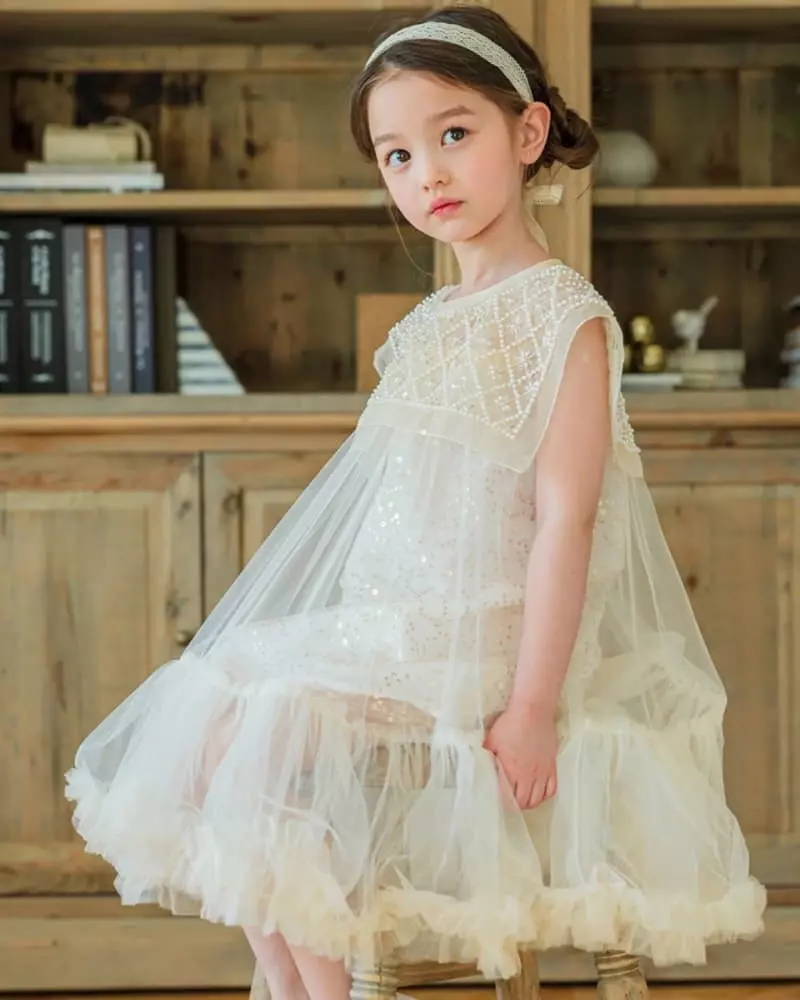 Pink Berry - Korean Children Fashion - #kidzfashiontrend - Beads One-piece - 5