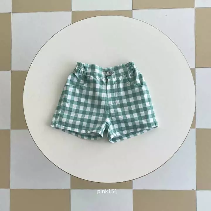 Pink151 - Korean Children Fashion - #childofig - Check Shorts - 3