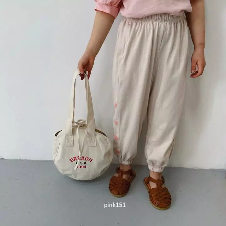 Pink151 - Korean Children Fashion - #childofig - Heart Darling Pants - 11