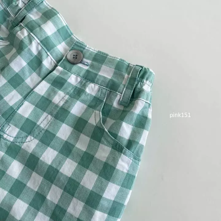 Pink151 - Korean Children Fashion - #childofig - Check Shorts - 4