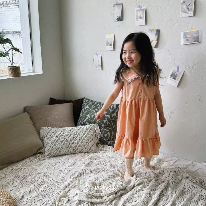 Pink151 - Korean Children Fashion - #discoveringself - Sailor Dot One-piece - 10