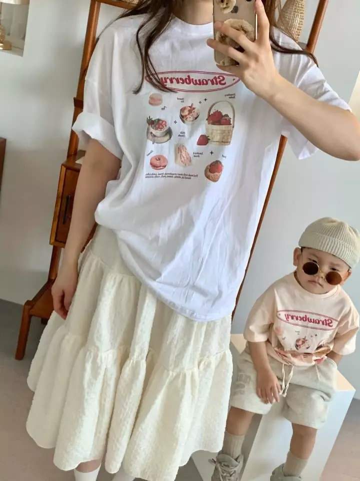 Pink151 - Korean Children Fashion - #discoveringself - Strewberry Tee - 3