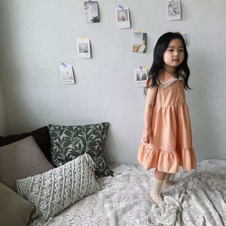 Pink151 - Korean Children Fashion - #fashionkids - Sailor Dot One-piece - 11