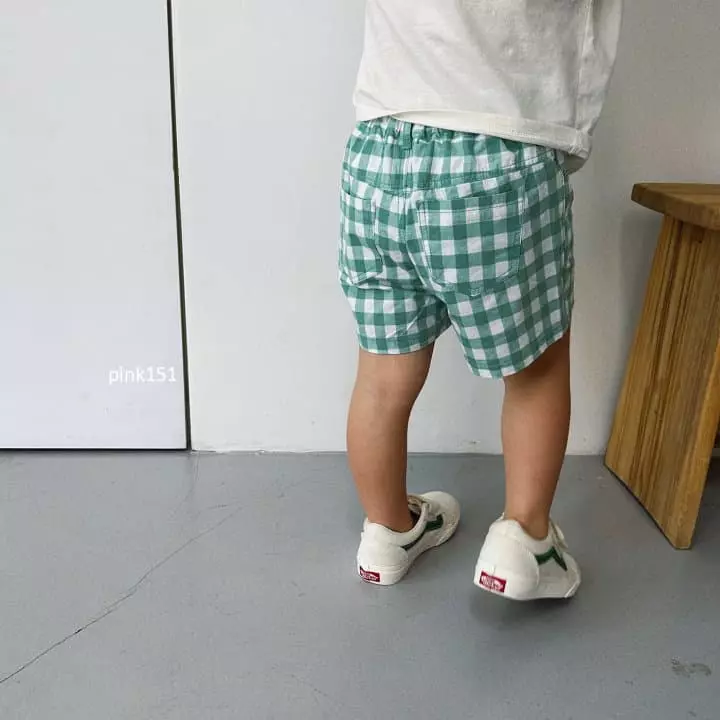 Pink151 - Korean Children Fashion - #kidzfashiontrend - Check Shorts - 10