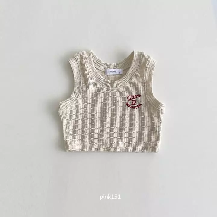 Pink151 - Korean Children Fashion - #littlefashionista - Chock Waffle Sleeveless