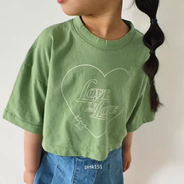 Pink151 - Korean Children Fashion - #magicofchildhood - Love Is Crop Tee - 12
