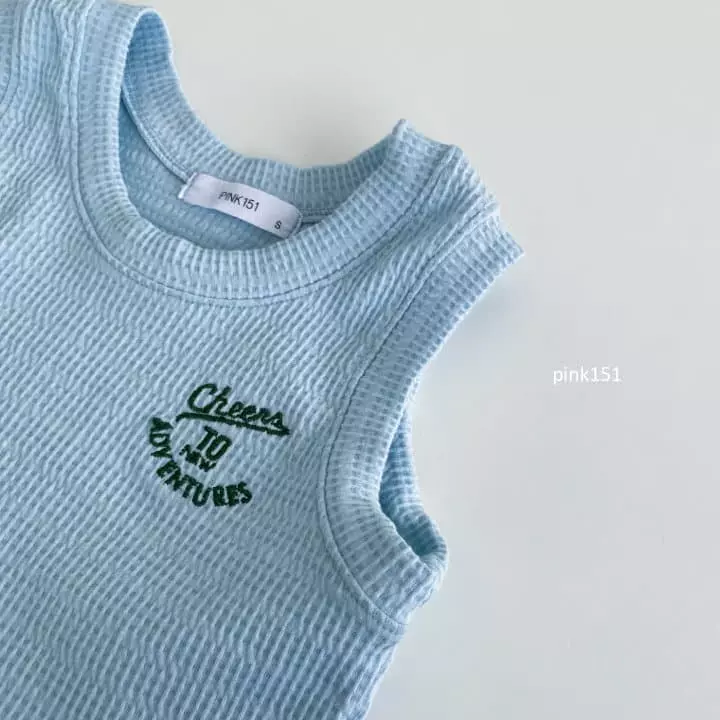 Pink151 - Korean Children Fashion - #minifashionista - Chock Waffle Sleeveless - 3